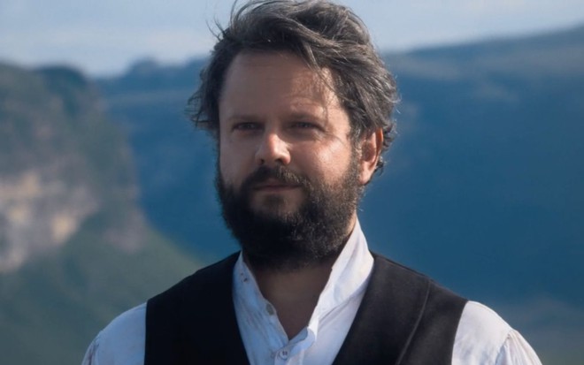 O ator Selton Mello caracterizado como o personagem dom Pedro 2° na novela das seis da Globo Nos Tempos do Imperador