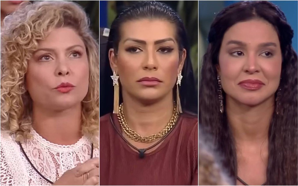 Montagem de fotos de Bárbara Borges, Ellen Cardoso, a Moranguinho, e Kerline Cardoso