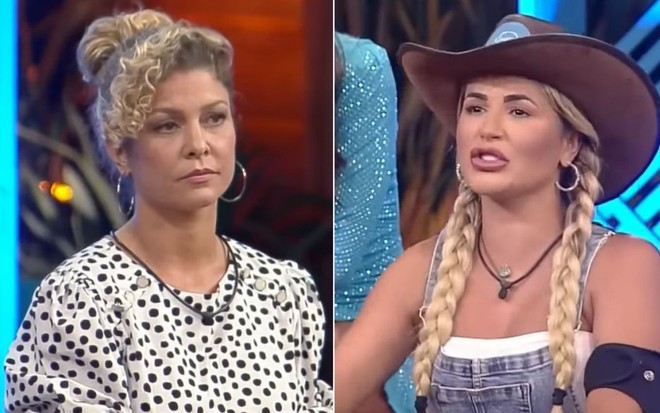 Montagem de fotos de Deolane e Bárbara