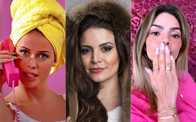Montagem com fotos de Lene Nystrøm, Renata Del Bianco e Kelly Key