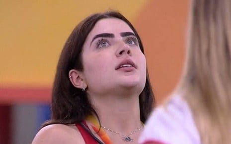 Jade Picon durante a Prova do Líder do BBB 22, da Globo; foi ela quem ganhou a atividade
