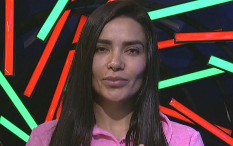 Dania Mendez no confessionário do BBB 23, da Globo