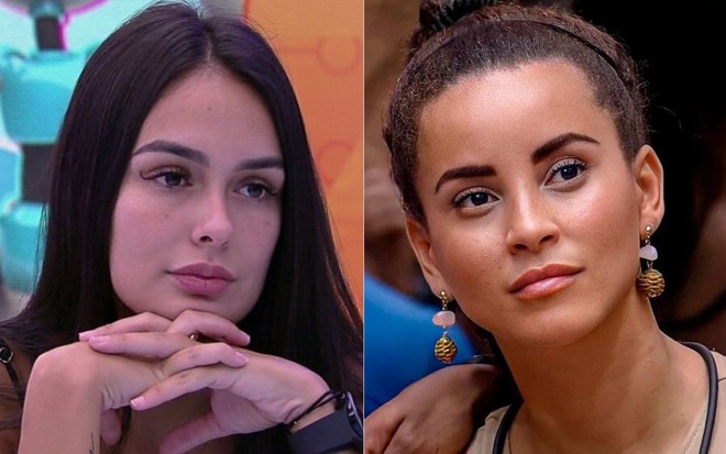 Montagem de fotos com Larissa Santos e Domitila Barros no BBB 23