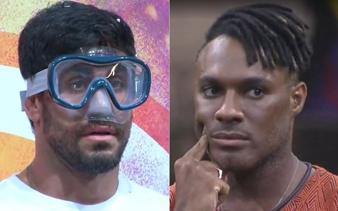 Montagem de fotos com Antônio Cara de Sapato e Fred Nicácio no BBB 23