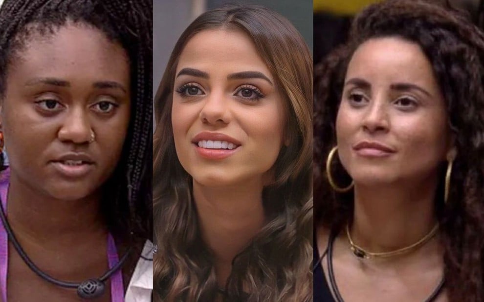 Montagem de Sarah Aline, Key Alves e Domitila no BBB 23