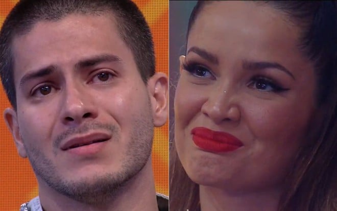 Montagem com imagens de Arthur Aguiar na final do BBB 22 (à esq.) e Juliette Freire na final do BBB 21