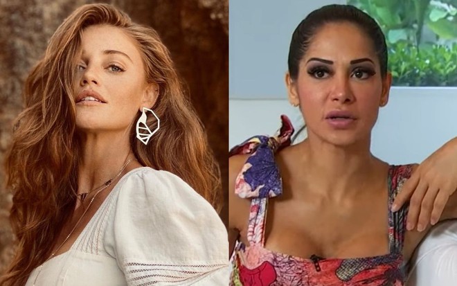 Montagem com Cintia Dicker e Maíra Cardi