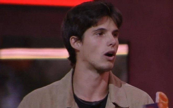 Imagem de Gabriel Tavares durante o Jogo da Discórdia no BBB 23