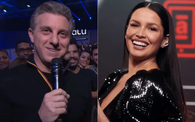 Montagem com Luciano Huck e Juliette Freire em materiais de divulgação