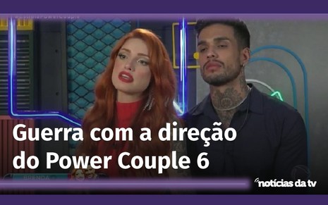 Brenda Paixão e Matheus Sampaio no Power Couple Brasil 6