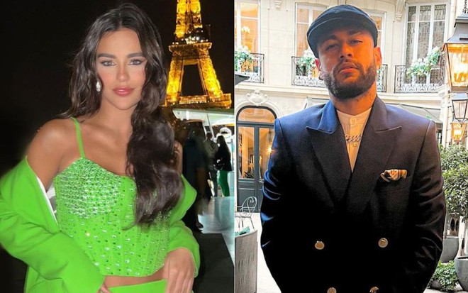 Montagem com imagens de Brenda Pavanelli (à esq.) e Neymar
