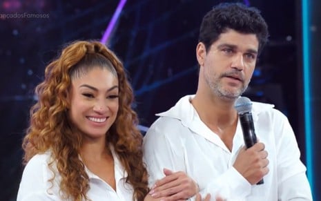 Juliana Paiva e Bruno Cabrerizo na Dança dos Famosos, no Domingão com Huck