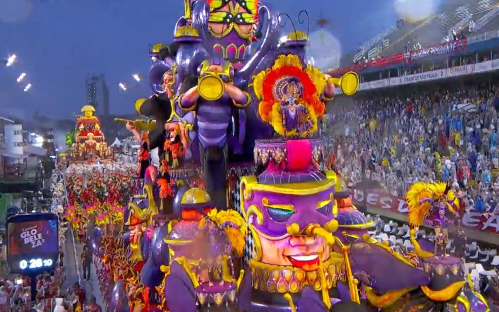 Dragões da Real no desfile do Grupo Especial do Carnaval 2023