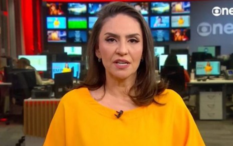 Cecília Flesch apresenta telejornal na GloboNews
