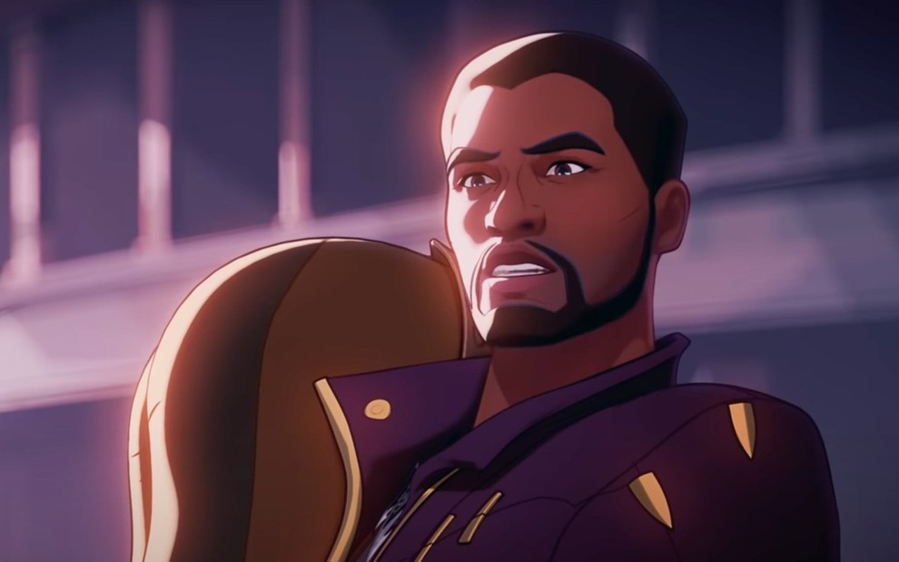 T'Challa em cena de What If...?, série animada do Disney+