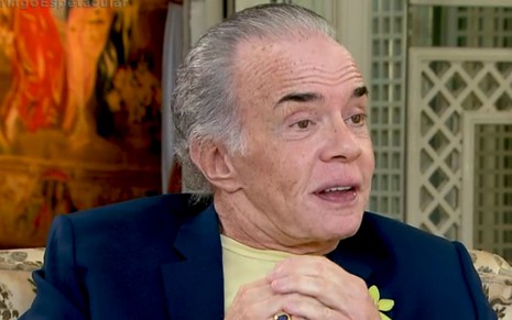 Chiquinho Scarpa em entrevista ao Domingo Espetacular, na Record