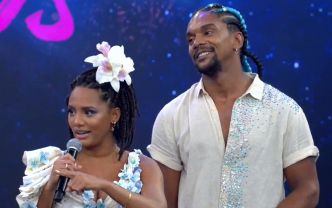 Imagem de Jéssica Ellen e Marcos Lobo na Dança dos Famosos