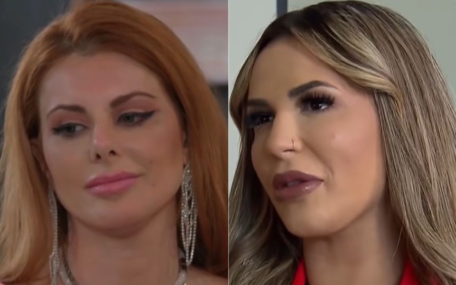 Montagem com Deborah Albuquerque e Deolane Bezerra