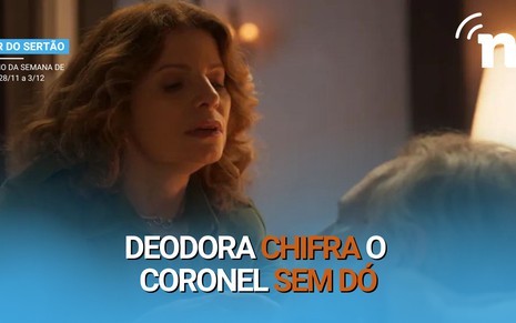 Débora Bloch caracterizada como Deodora em Mar do Sertão