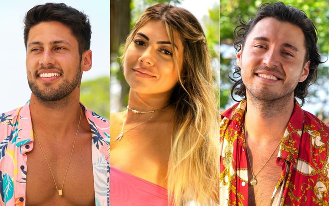 Montagem com João Vitor Pimentel, Camilla Costa e Mario Abraham