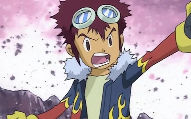 Cena do protagonista Davis, de Digimon 2