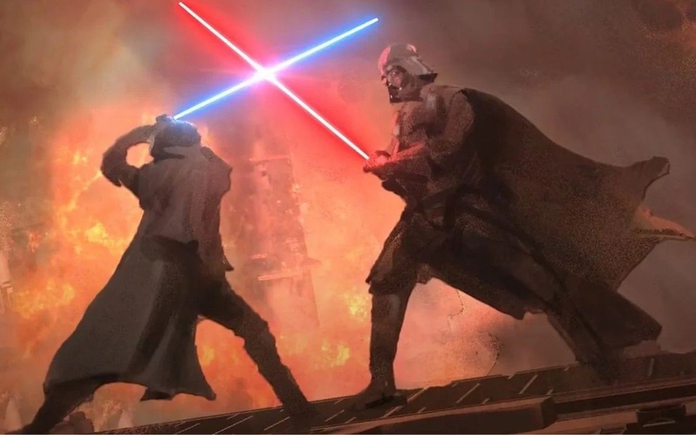 Ewan McGregor e Hayden Christensen em cena de Obi-Wan Kenobi