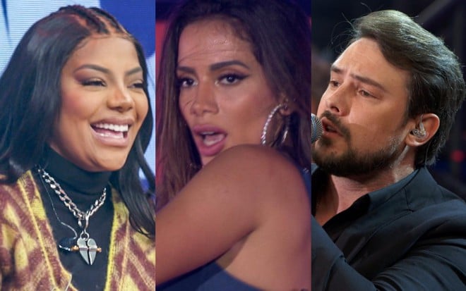 Ludmilla, Anitta e Sergio Guizé em imagens da Globo