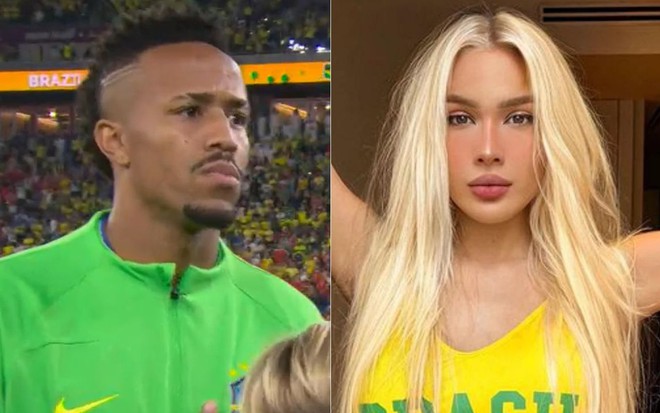 Na montagem: Éder Militão (à esquerda) e Karoline Lima (à direita)