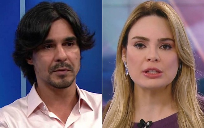 Na montagem: André Gonçalves (à esquerda) e Rachel Sheherazade (à direita)