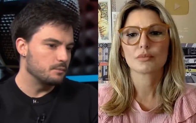 Felipe Neto, à esquerda, e Antonia Fontenelle, à direita