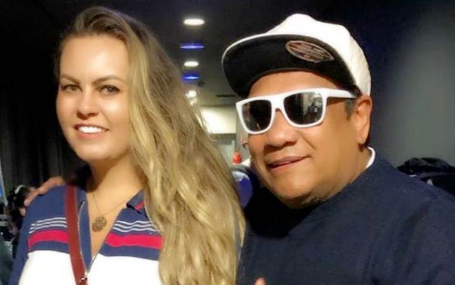 Foto de Fernanda Fiuza e o Liminha do SBT