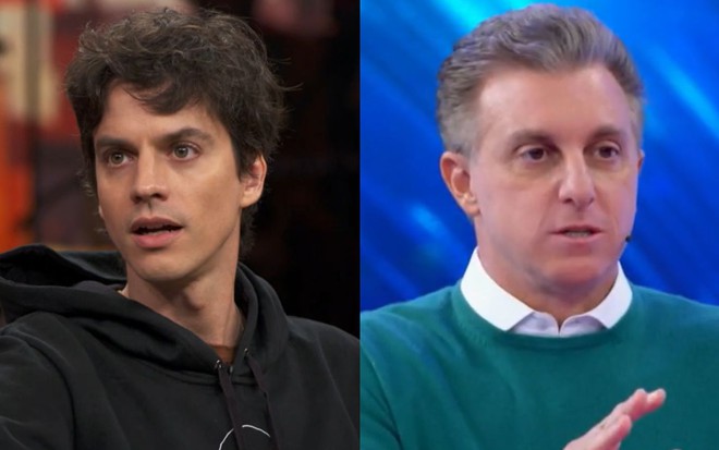 Montagem com Fernando Grostein e Luciano Huck