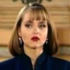 Gabriela Spanic com um vestido azul e interpretando Paola Bracho em A Usurpadora