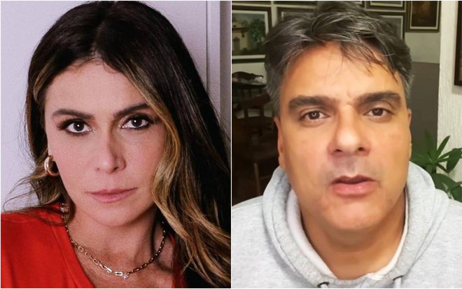 Montagem de Giovanna Antonelli e Guilherme de Pádua