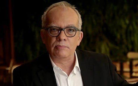 Artur Xexéo no estúdio do Oscar, na Globo; jornalista morreu