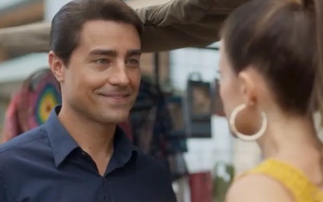 O ator Ricardo Pereira caracterizado como Danilo em Cara e Coragem