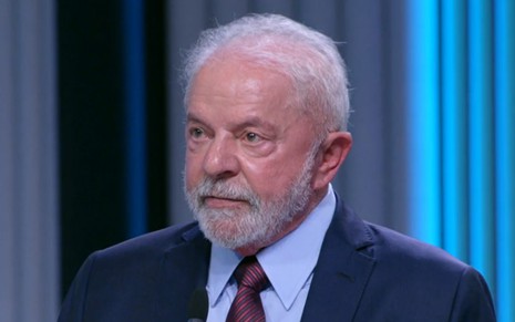 Luiz Inácio Lula da Silva durante debate na Globo