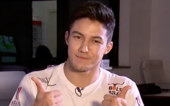 O ginasta Arthur Nory em reportagem do Esporte Espetacular deste domingo (11) na Globo