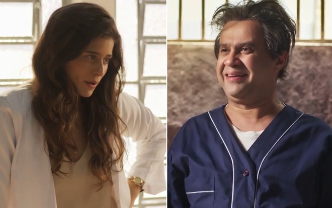 Montagem de fotos de Candoca (Isadora Cruz) e Sabá Bodó (Welder Rodrigues) em cena de Mar do Sertão