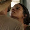 Muda (Bella Campos) tem expressão de raiva em cena de Pantanal, novela das nove da Globo