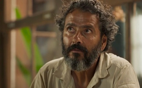 José Leôncio (Marcos Palmeira) em cena de Pantanal, novela das nove da Globo