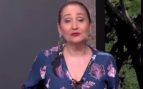 A apresentadora Sonia Abrão no A Tarde É Sua