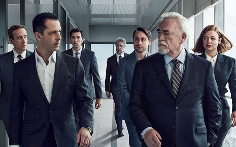Elenco da série Succession, da HBO, em foto promocional