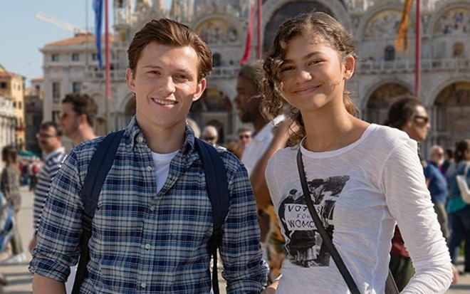 Tom Holland e Zendaya nos bastidores de Homem-Aranha: Longe de Casa