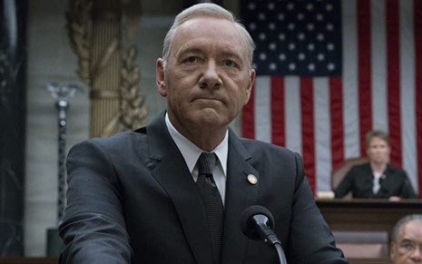 Kevin Spacey em cena da quinta temporada de House of Cards