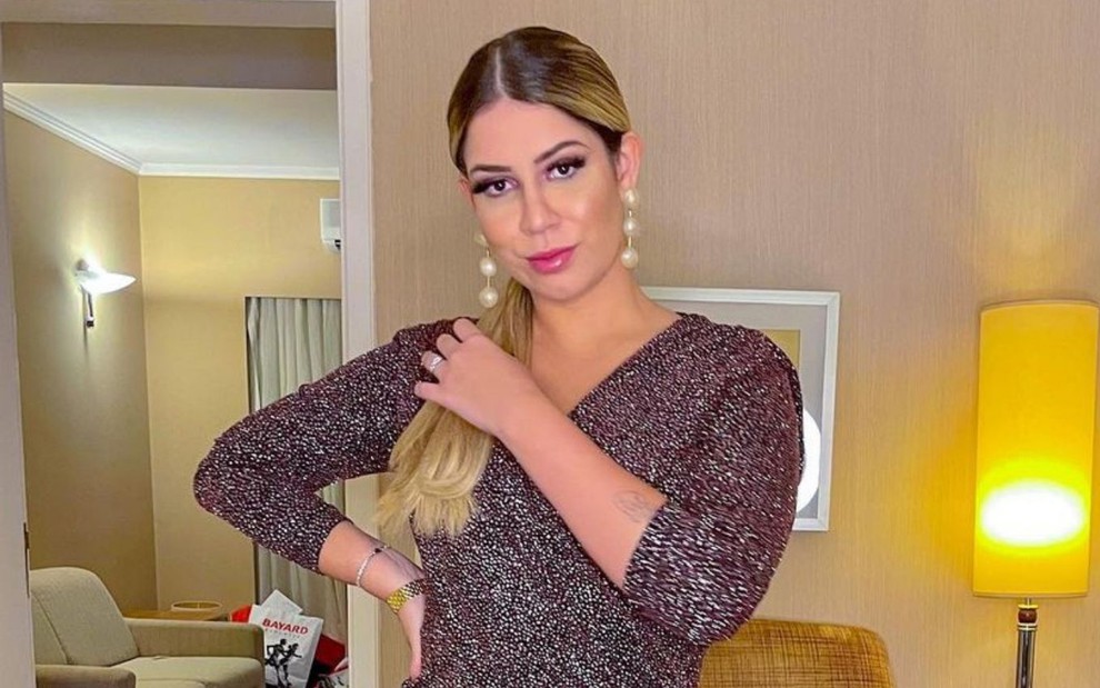 A cantora sertaneja Marília Mendonça em foto publicada no Instagram