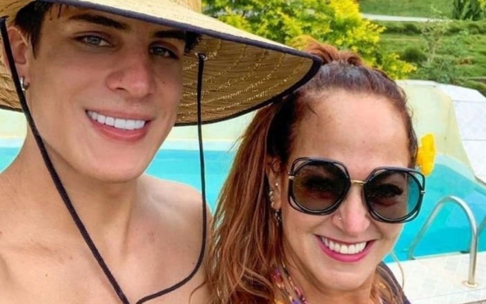 Foto do ex-casal Tiago Ramos e Nadine Gonçalves, mãe de Neymar Jr.