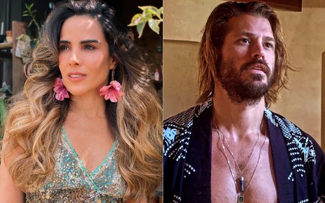 Montagem de fotos com a cantora Wanessa Camargo (à esquerda) e o ator Dado Dolabella (à direita) em fotos publicadas no Instagram