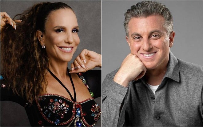 Montagem de Ivete Sangalo e Luciano Huck