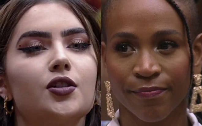 Em montagem, Jade Picon está à esquerda, no BBB 22; e Karol Conká aparece à direita, no BBB 21